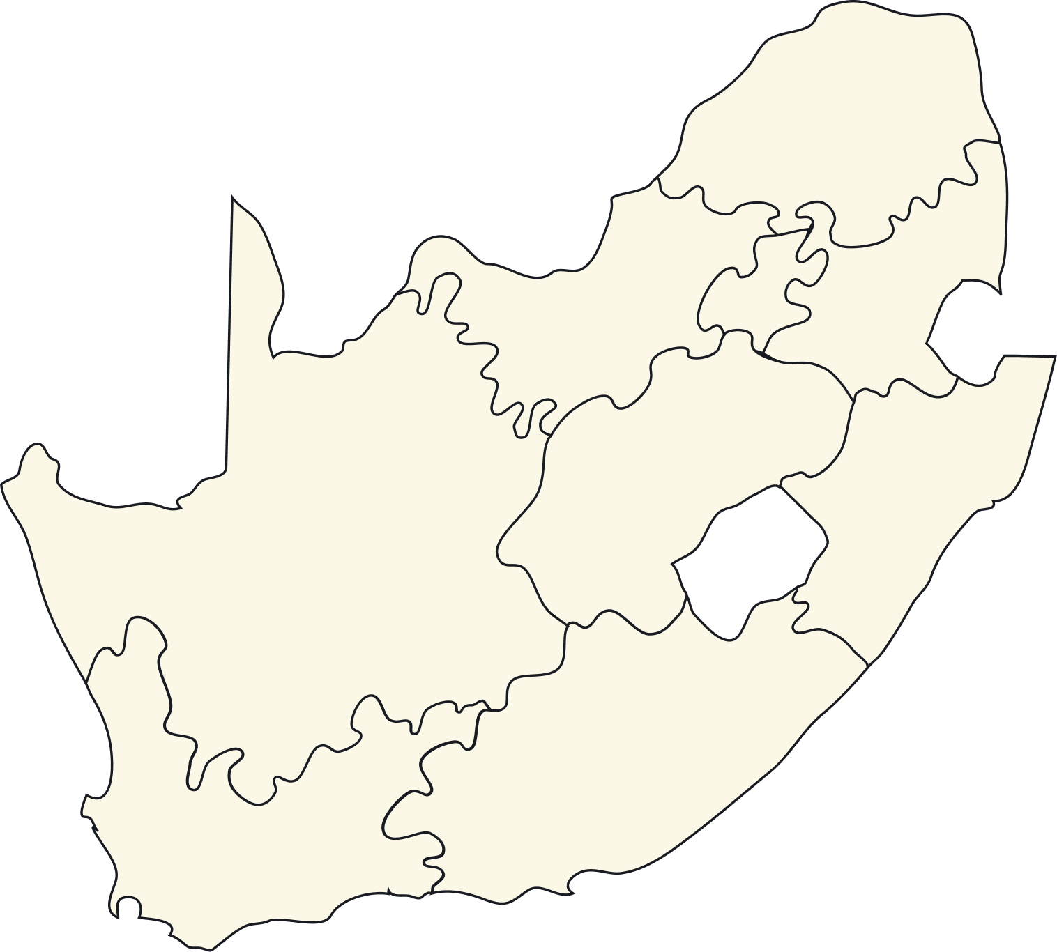 South Africa map