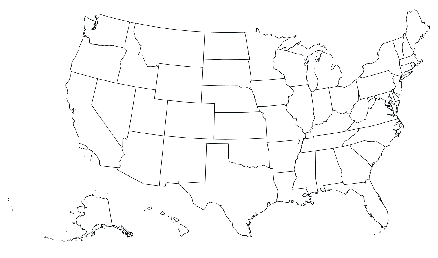 United States map