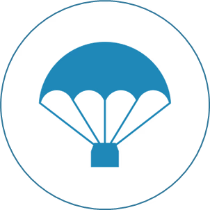 Crypto Airdrops Icon - Distribution of free tokens to crypto users