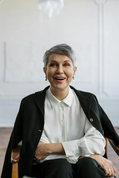 Confident businesswoman with a stylish professional look