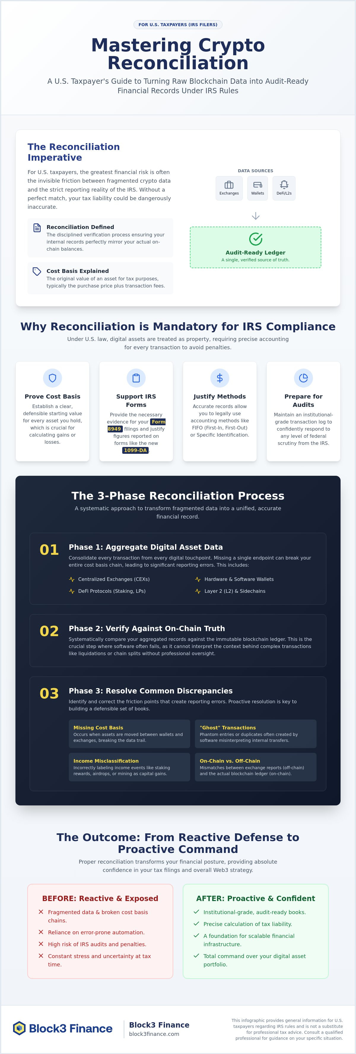 How to reconcile crypto transactions