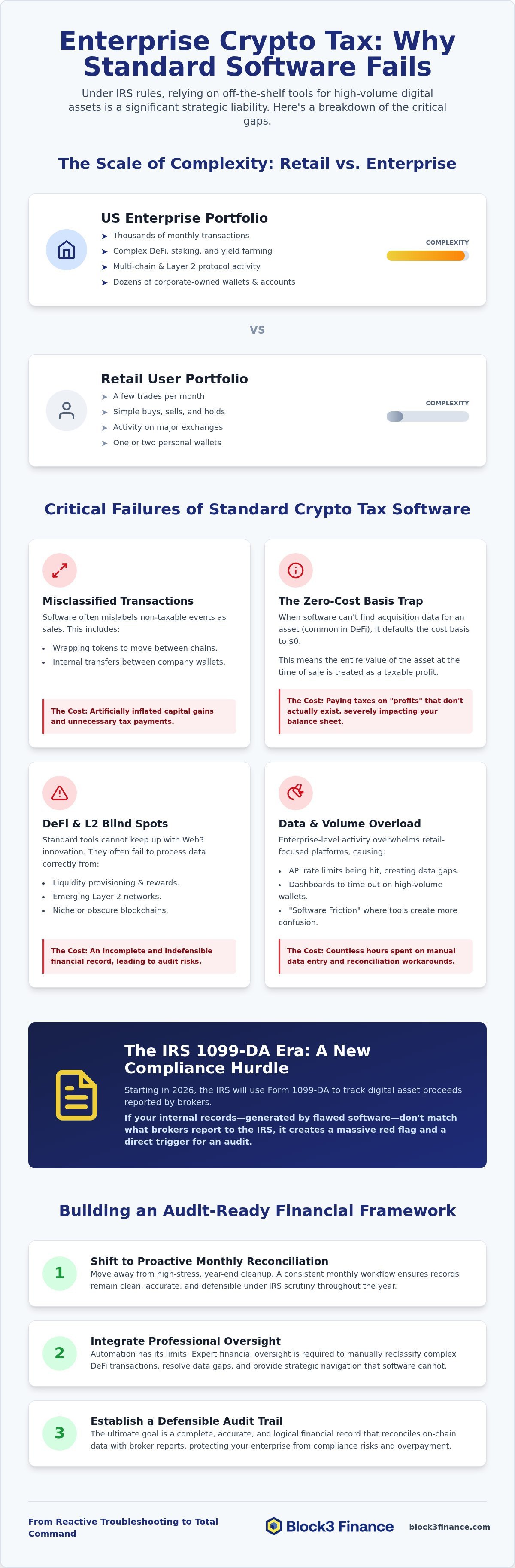 Crypto tax software limitations for enterprises