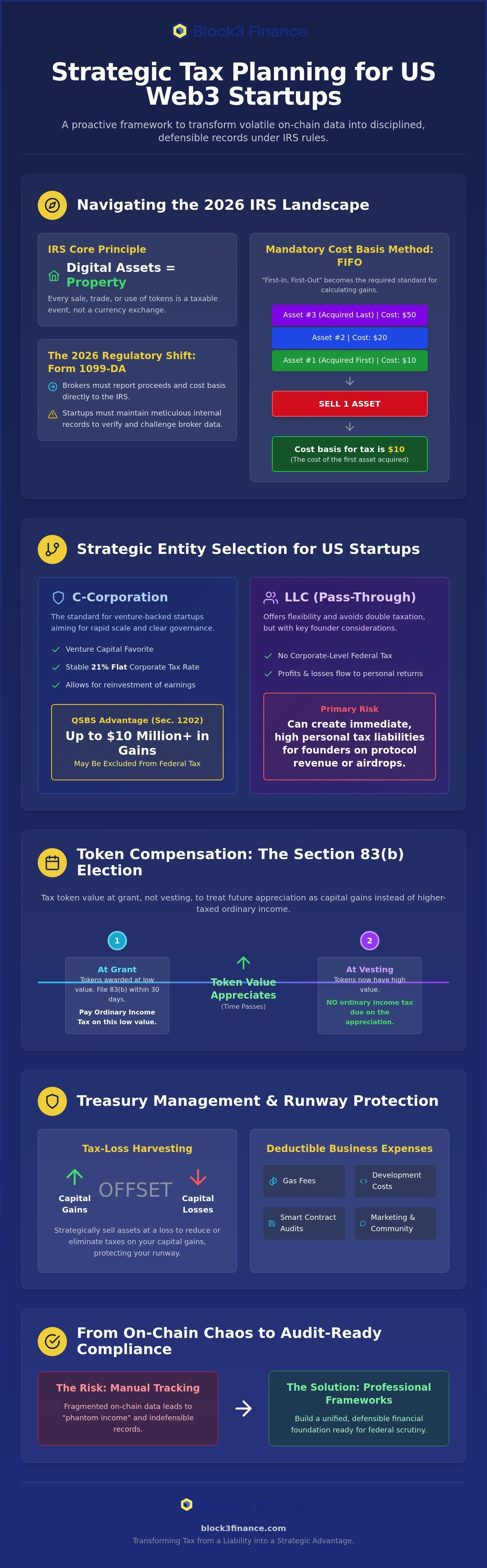 Tax planning for crypto startups